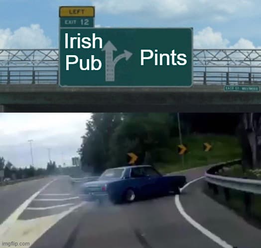 Irish pub meme