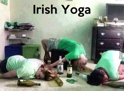 irish yoga meme