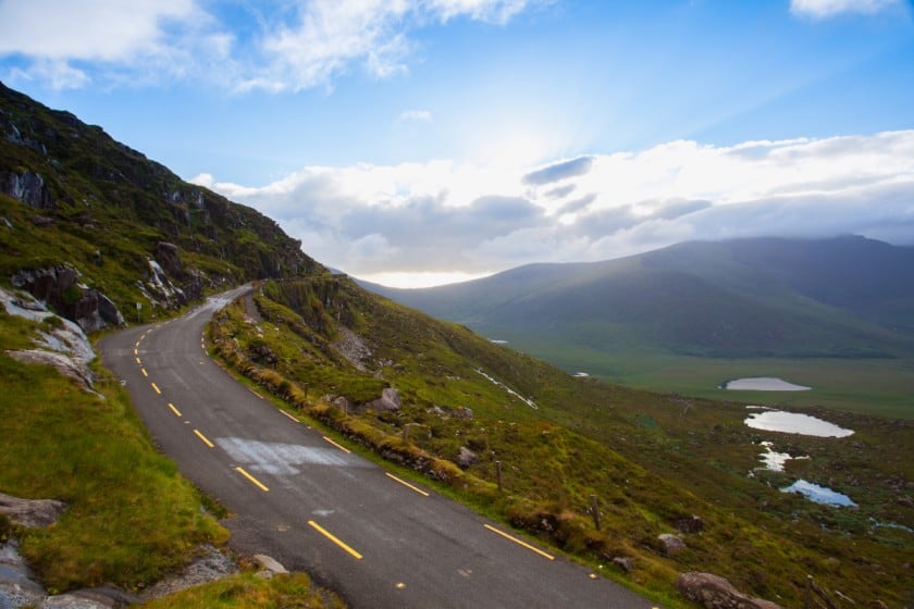 The Conor Pass Road Kerry ireland