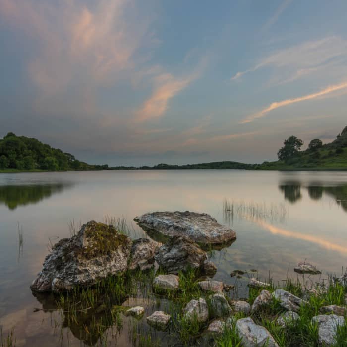 The lake at Lough Gur County Limerick