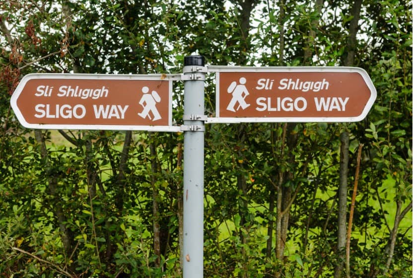 Sligo way walking trail signposts