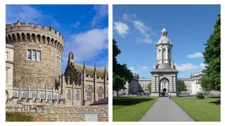 dublin castle and trinty college dublin