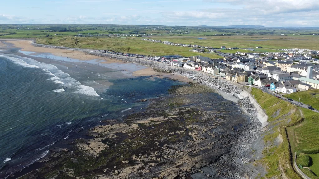 Lahinch town and Beach in clare ireland