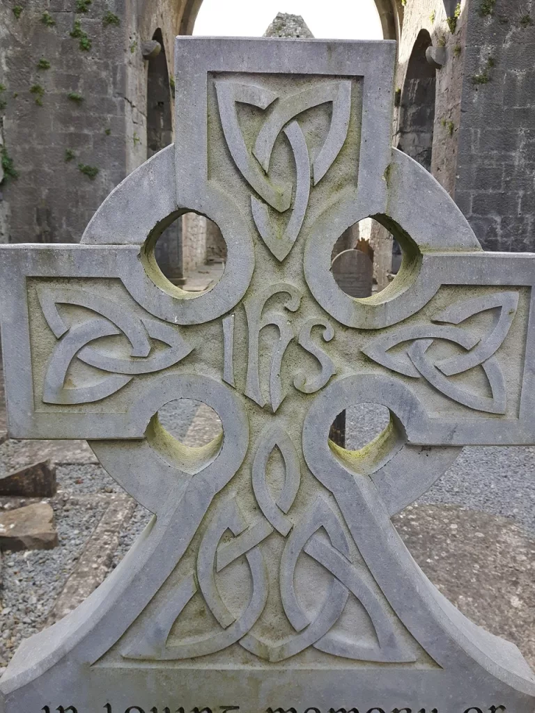 celtic designed headstone