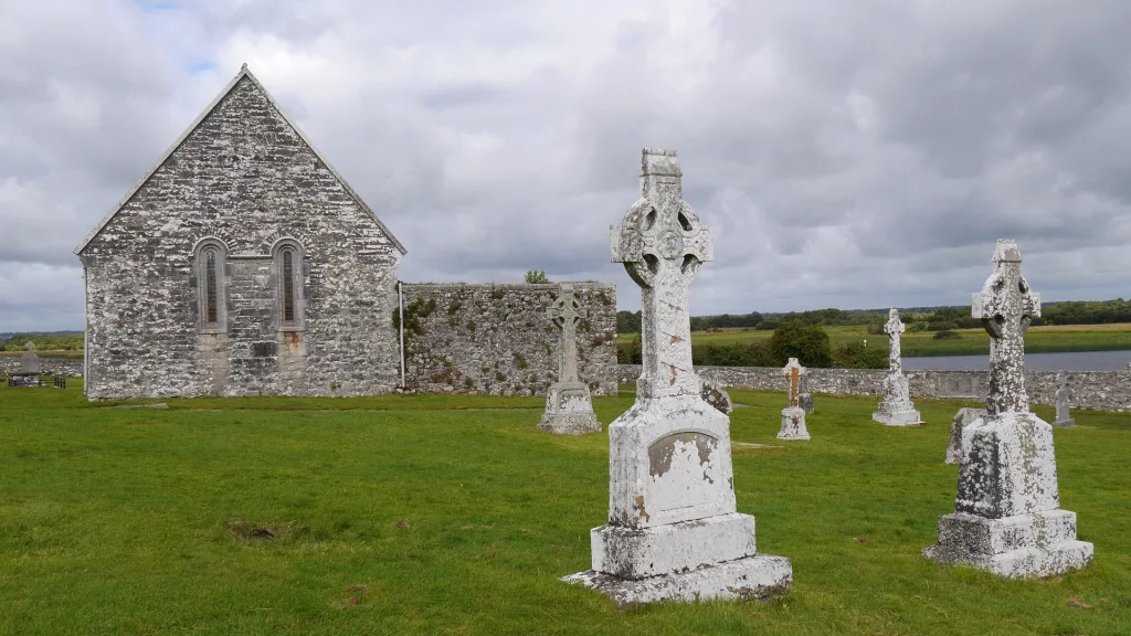 two celtic crosses ireland