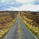 a small narrow road in ireland