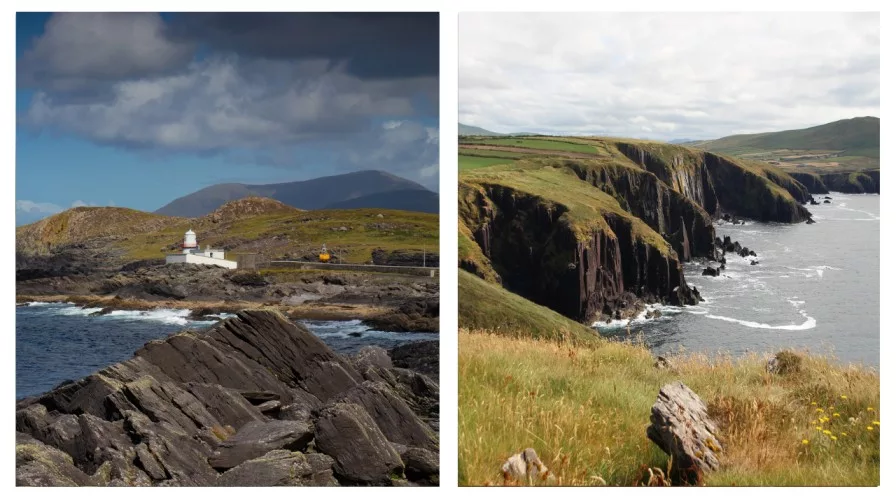 two images of Valentia Island Kerry ireland